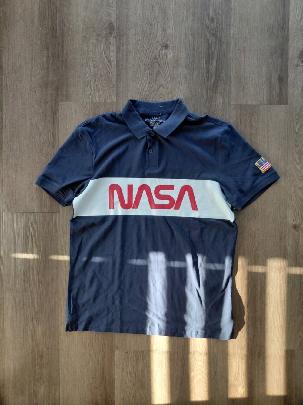 L.O.G.G x H&M NASA Graphic Polo | Men's Medium | 100% Cotton